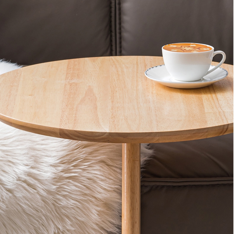 Easy Moveable Wooden Coffee Table Laptop Desk Side Table